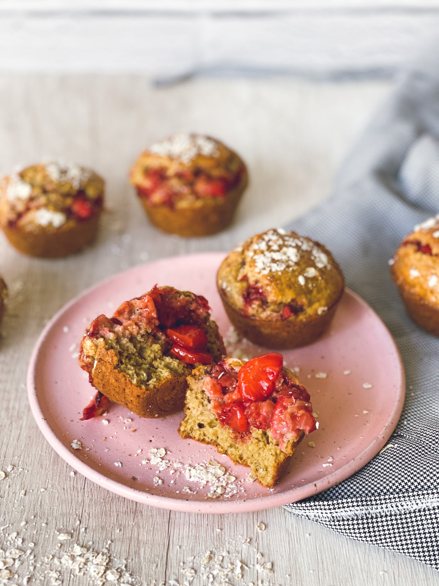 Muffins de Vainilla y Fresas 🍓