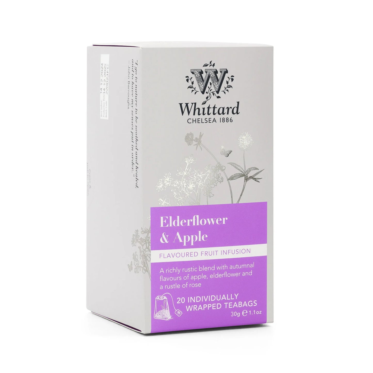 
                  
                    Infusion Elderflower & Apple Whittard- 20 filtrantes
                  
                