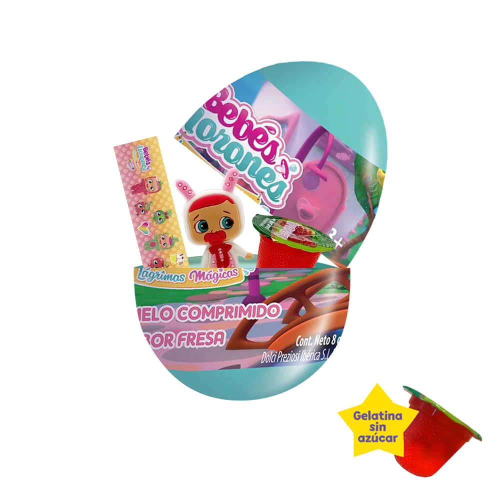 HUEVO JELLY SORPRESA - BEBÉS LLORONES SURTIDO x12 UDS