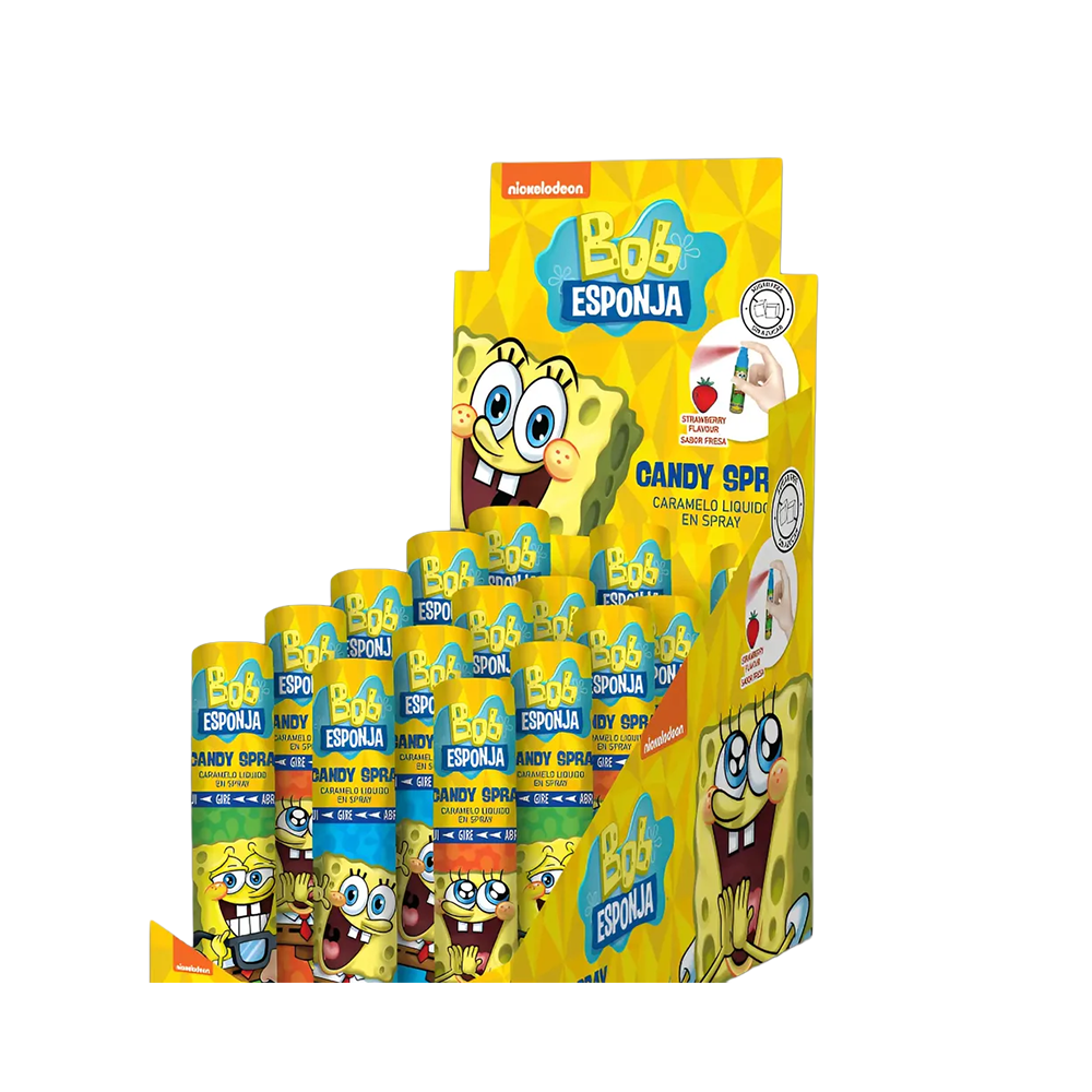 
                  
                    CANDY SPRAY - BOB ESPONJA SURTIDO x15 UDS
                  
                