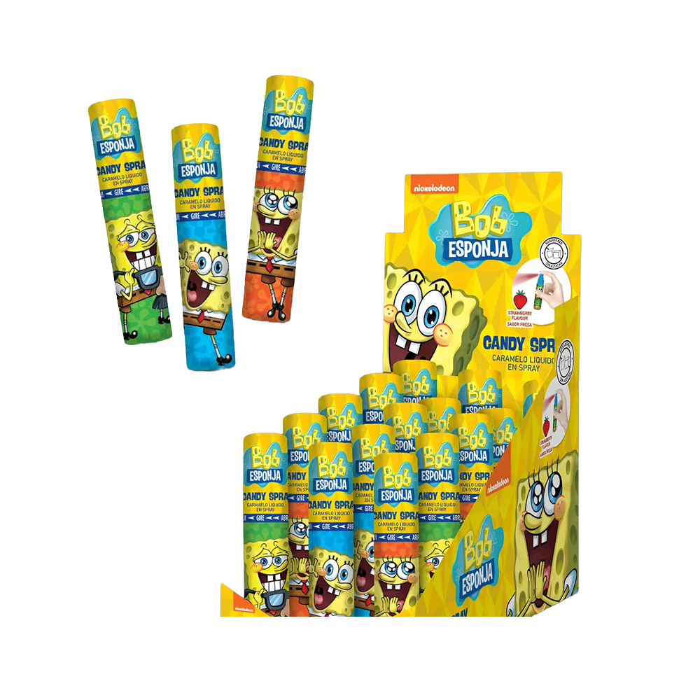 
                  
                    CANDY SPRAY - BOB ESPONJA SURTIDO x15 UDS
                  
                