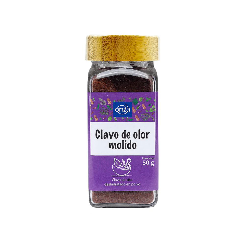 Clavo de Olor Molido Onza Frasco Vidrio- 50g