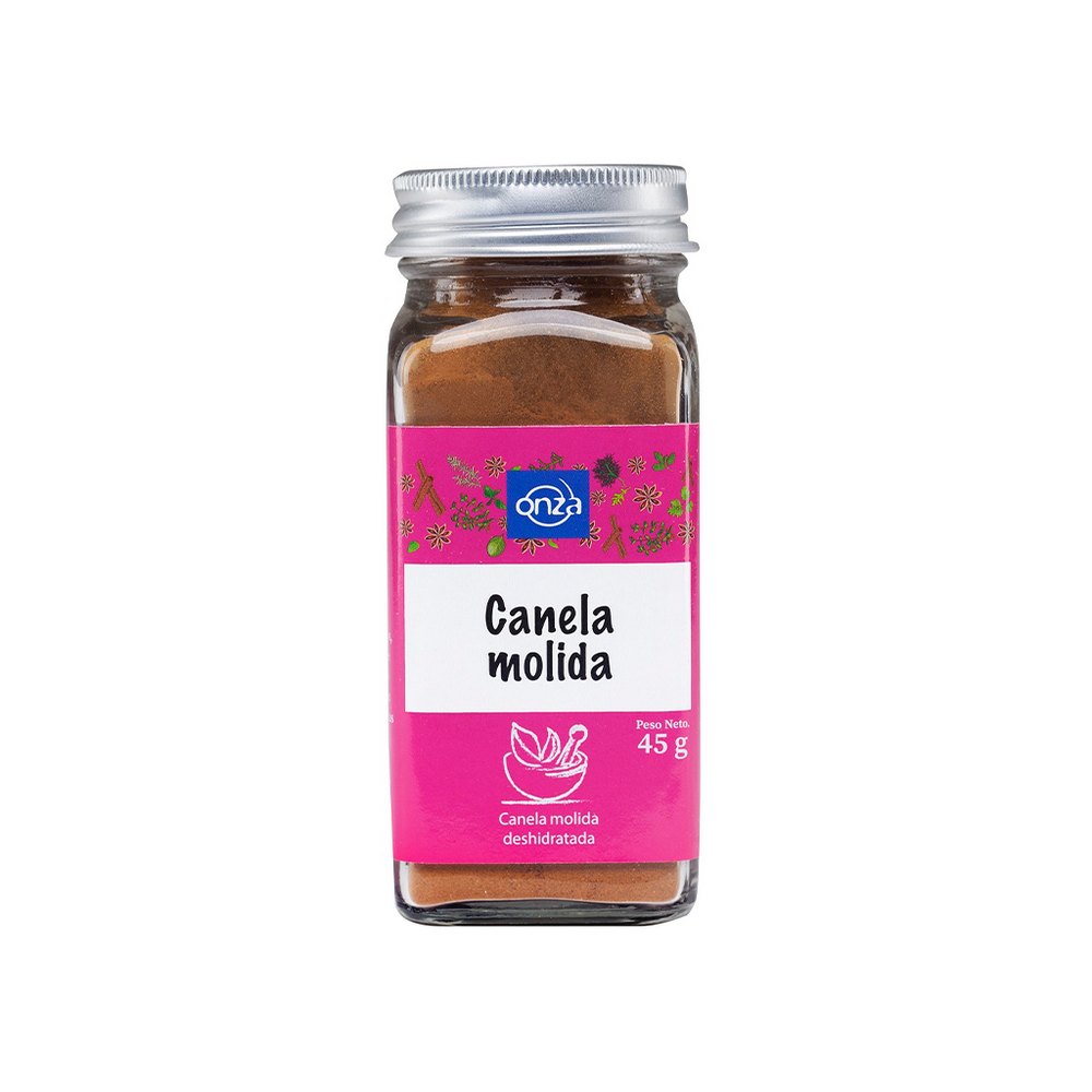 Canela Molida Onza Frasco Vidrio- 45g