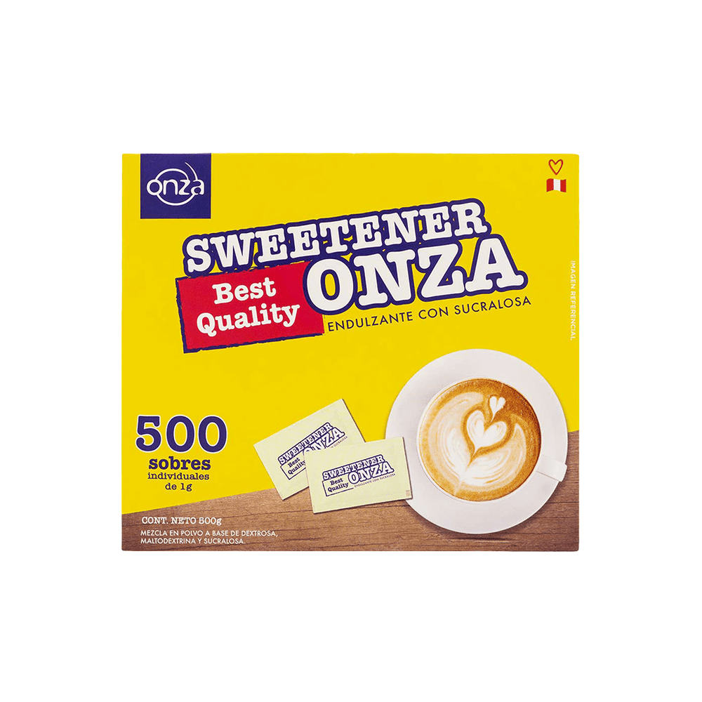 Endulzante Sucralosa Polvo Onza Caja- 500 Sobres