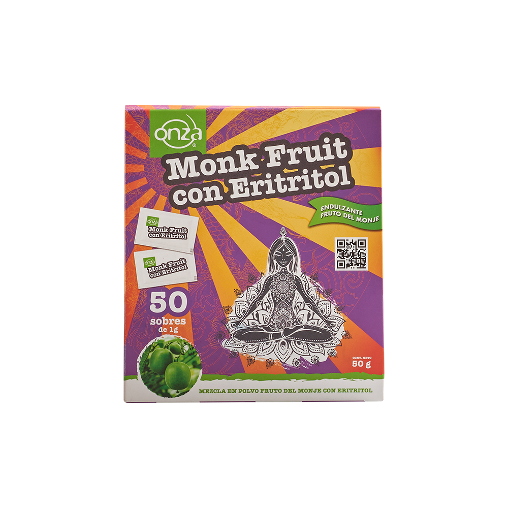 Monk Fruit c/ Eritritol Polvo Onza- 50 Sobres
