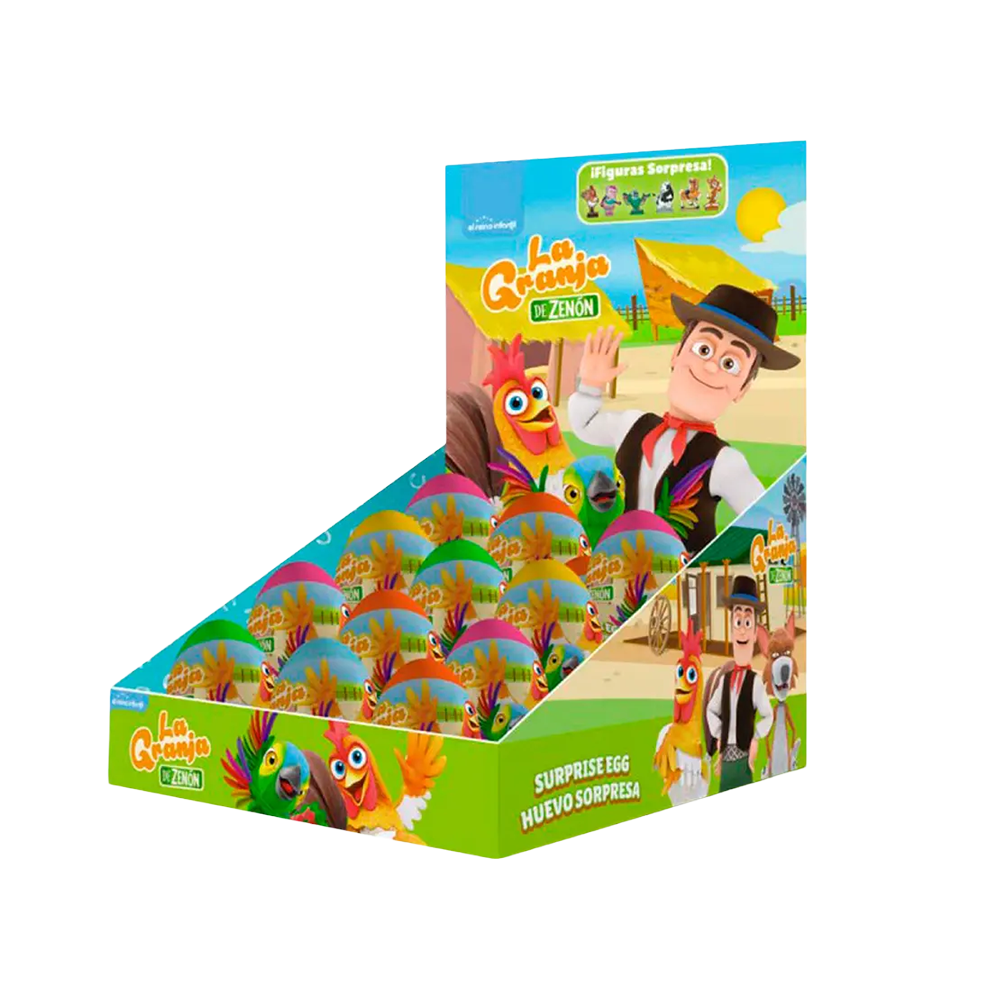 
                  
                    HUEVO SORPRESA - LA GRANJA DE ZENON SURTIDO x12 UDS
                  
                