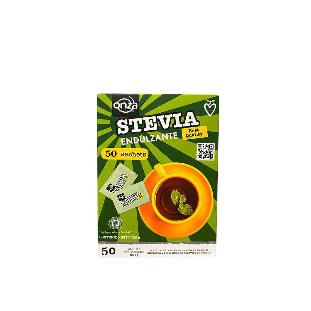 Stevia Polvo Onza Caja 50 Sobres