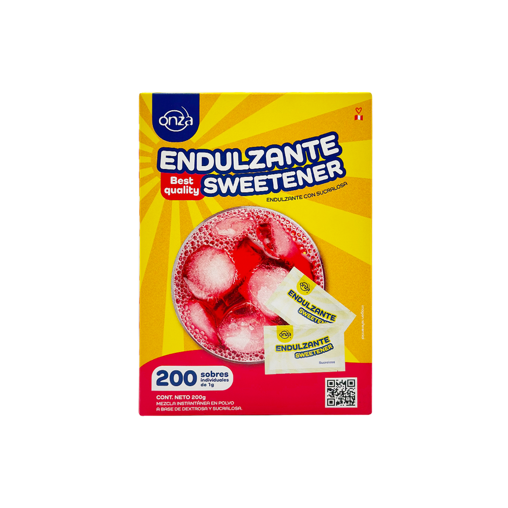 Endulzante Sucralosa Polvo Onza- 200 Sobres