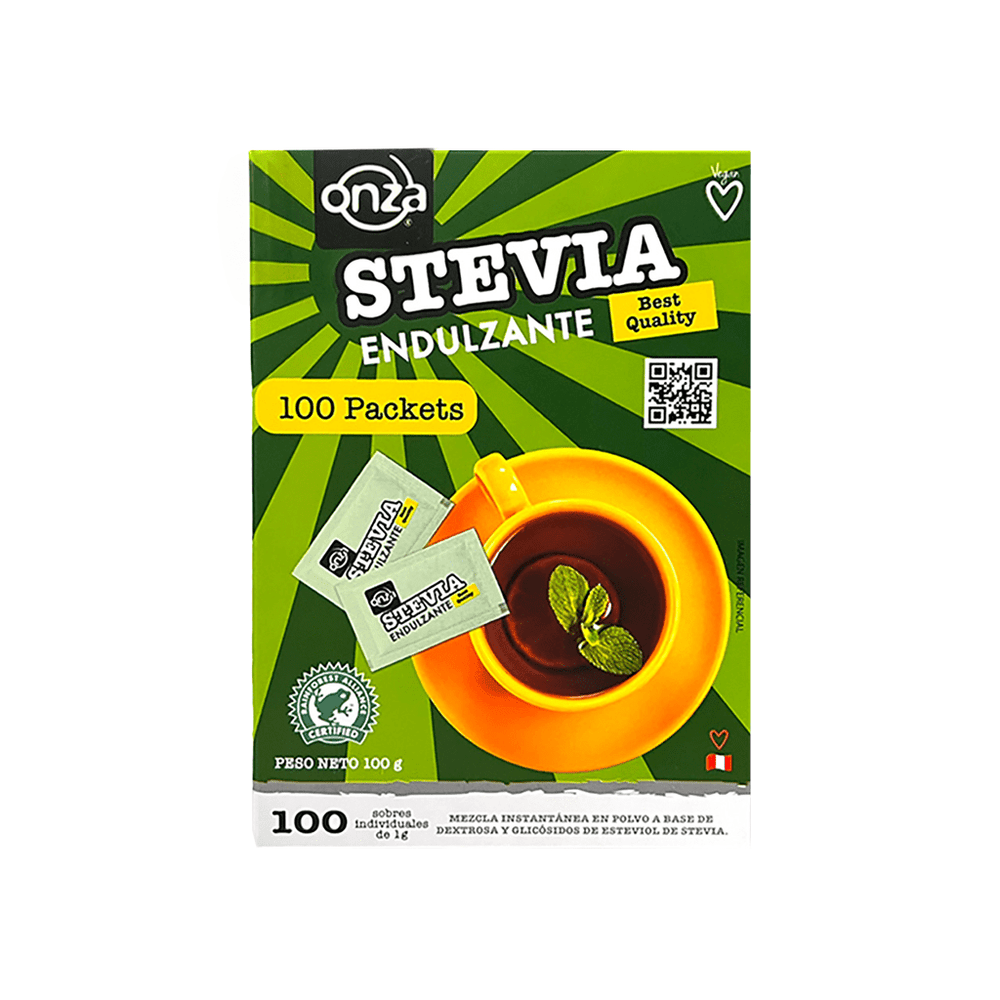 Stevia Polvo Onza Caja 100 Sobres