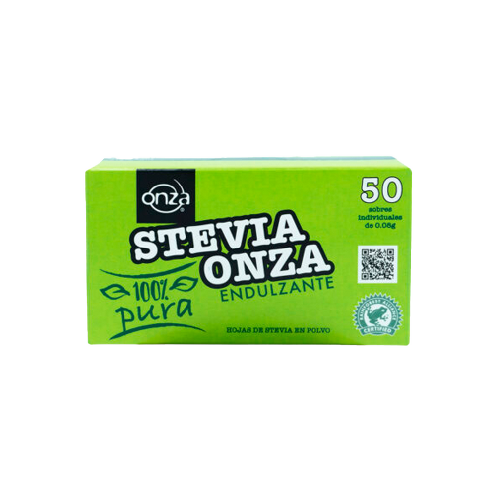 Stevia 100% Pura Polvo Onza Caja 50 Sobres