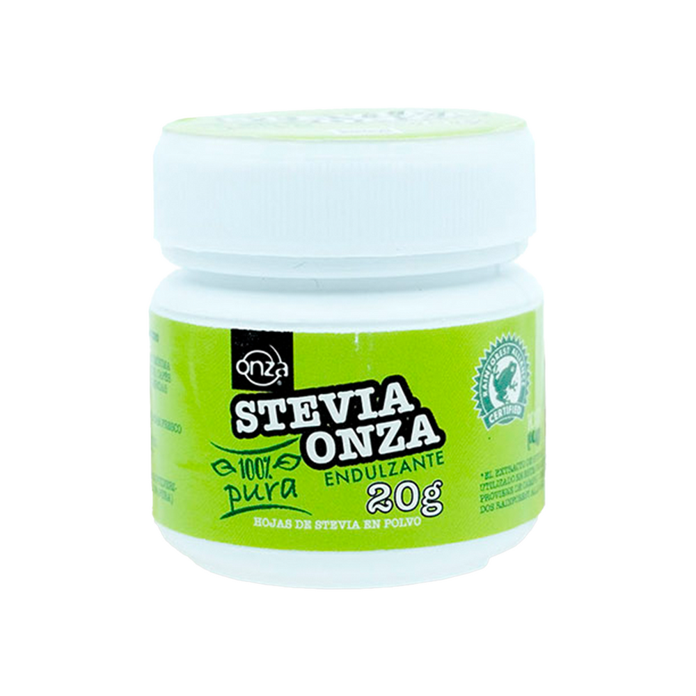 Stevia 100% Pura Polvo Onza Pote 20 G