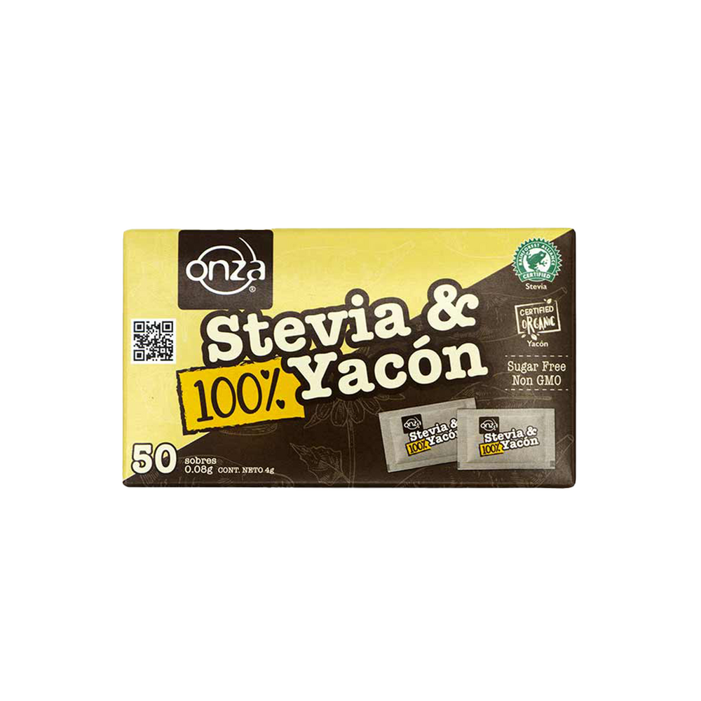 Stevia & Yacón Polvo Onza Caja- 50 Sobres