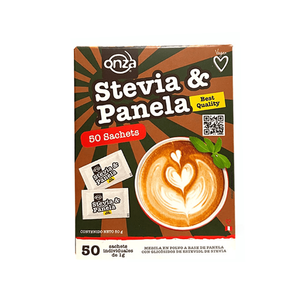 Stevia & Panela Onza Caja- 50 Sobres