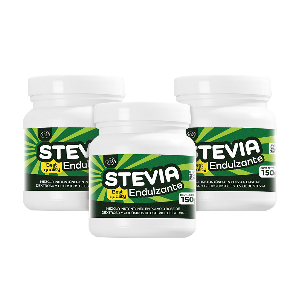 Stevia Onza Pote x 150 g Tripack